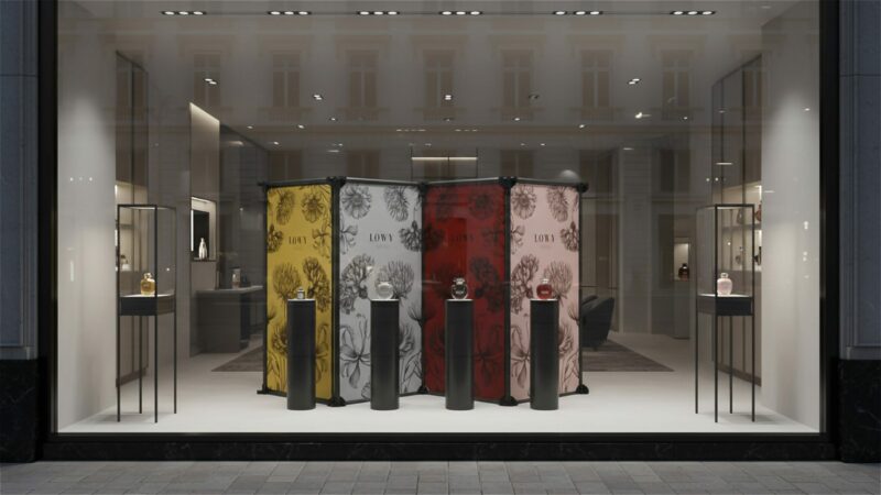 Stand scénographie vitrine